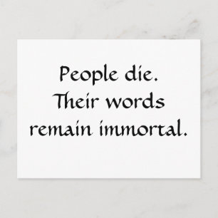 Carte Postale Mots Immortels