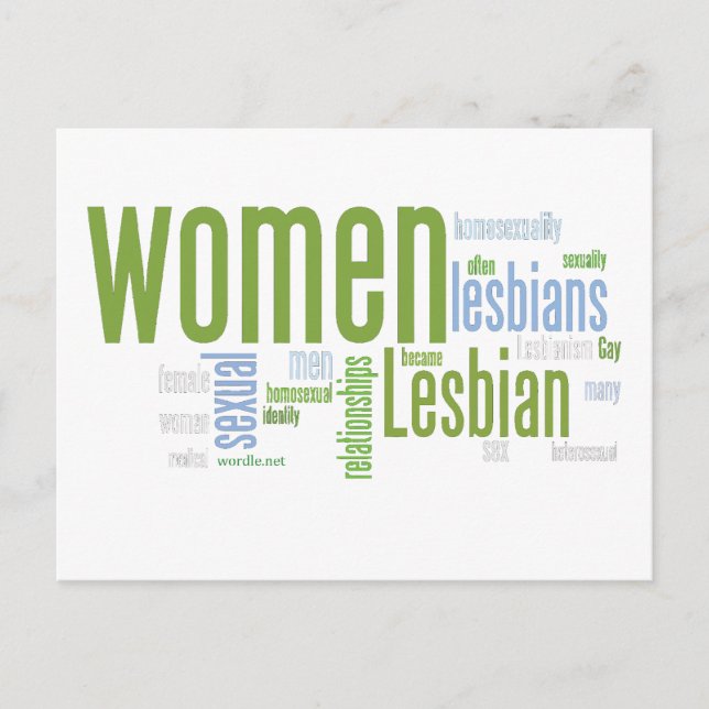 Carte Postale Mots lesbiennes (Devant)