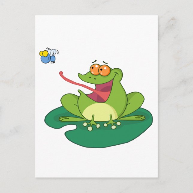 Carte Postale Mouche à capuchon de grenouille (Devant)