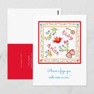Carte Postale Mouchoirs d'amour de Valentine