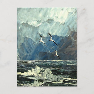 Carte Postale Mouettes en mer