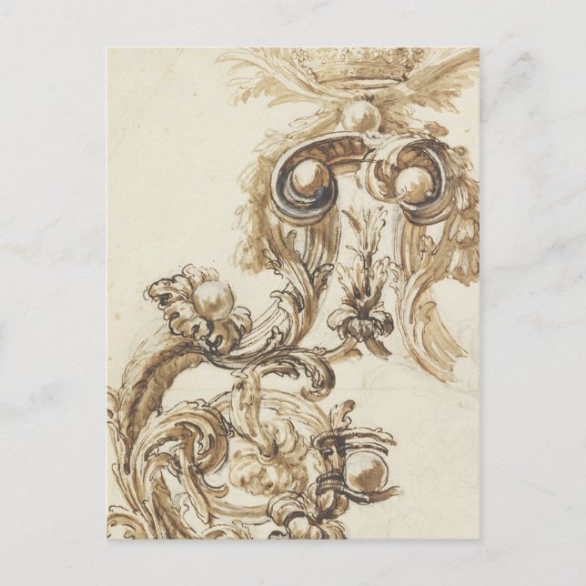 Carte Postale Moulage baroque antique (Devant)