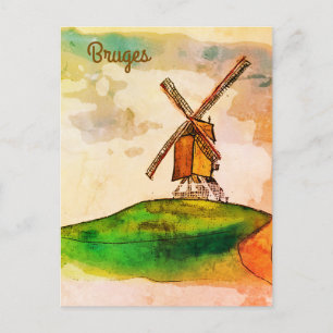 Carte Postale Moulin à vin de Bruges