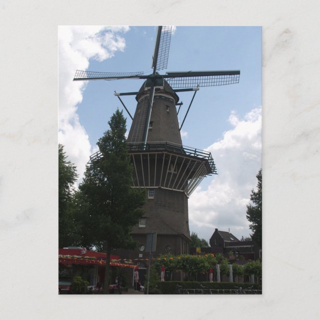 Carte Postale Moulin à vin De Gooyer Amsterdam (Devant)