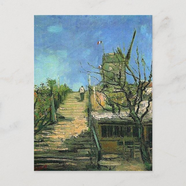 Carte Postale Moulin à vin de Montmartre (F271) Van Gogh Fine Ar (Devant)