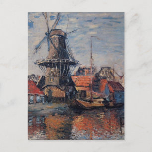 Carte Postale Moulin à vin sur le canal Onbekende, Amsterdam
