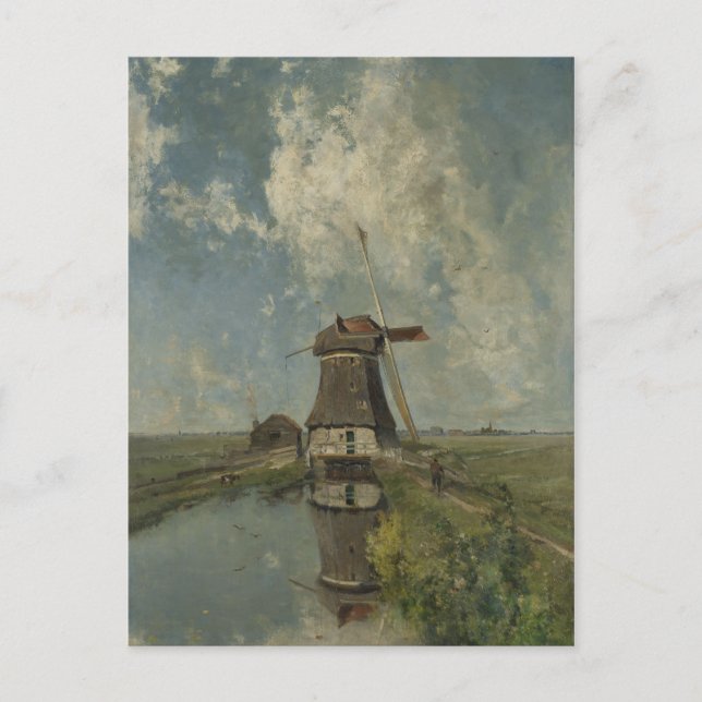 Carte Postale Moulin hollandais à polders Paul Gabriël (Devant)