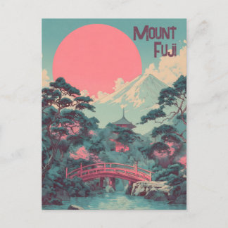 Carte Postale Mount Fuji vintage