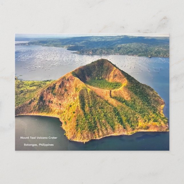 Carte Postale Mount Taal Volcano Crater, Philippines -  (Devant)