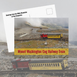 Carte Postale Mount Washington Cog Railway Train Photographic