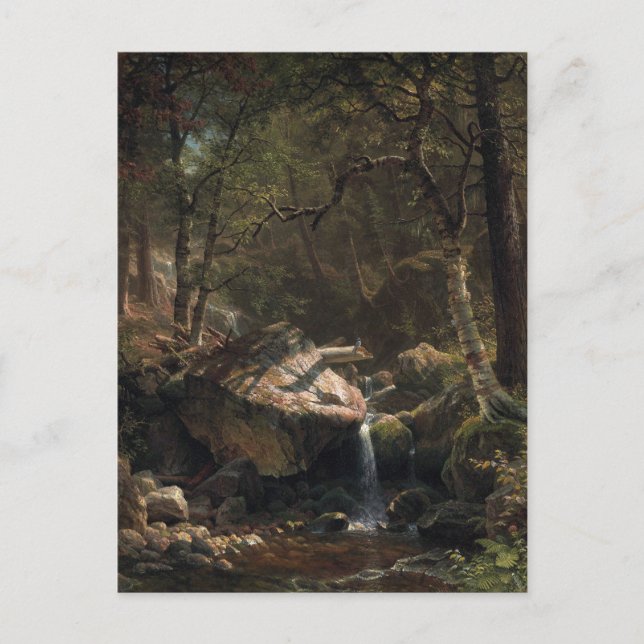 Carte Postale Mountain Brook par Albert Bierstadt (Devant)