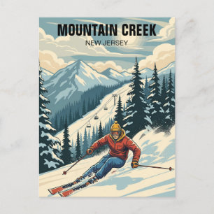 Carte Postale Mountain Creek Skiing New Jersey Travel