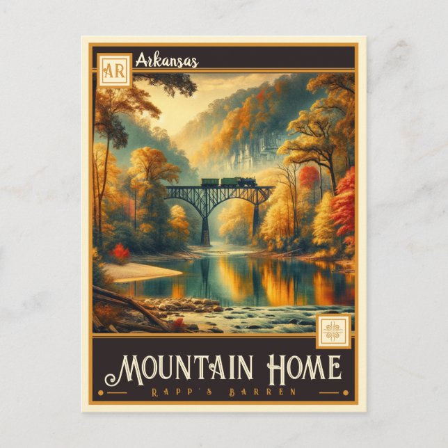 Carte Postale Mountain Home, Arkansas | VINTAGE (Devant)