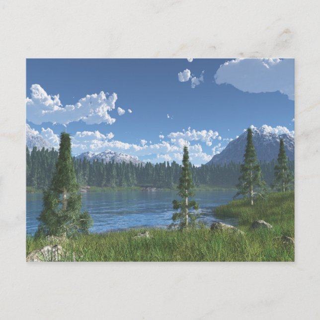 Carte Postale Mountain Lake Retreat (Devant)