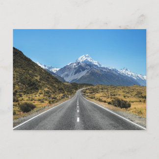 Carte Postale Mountain Road Nouvelle-Zélande Paysage naturel