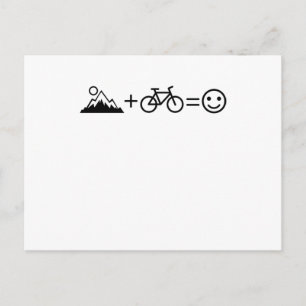 Carte Postale MOUNTAIN VTT FUNNY VTT VTT Freestyle Biker