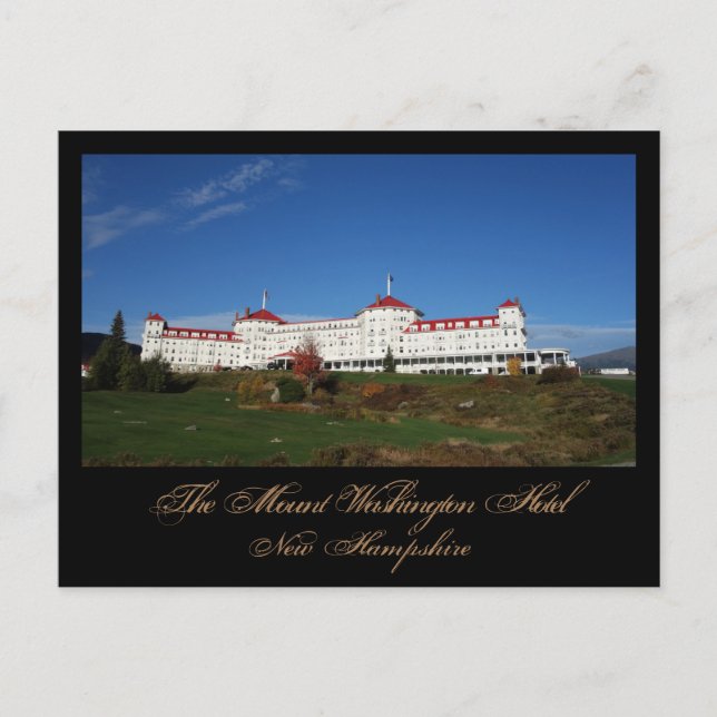 Carte Postale Mountain Washington Resort New Hampshire (Devant)