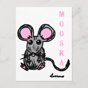 Carte postale Mouse Mooska