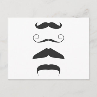 Carte Postale Moustache multiple