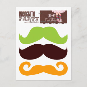 Carte Postale Moustaches du parti Incognito 1