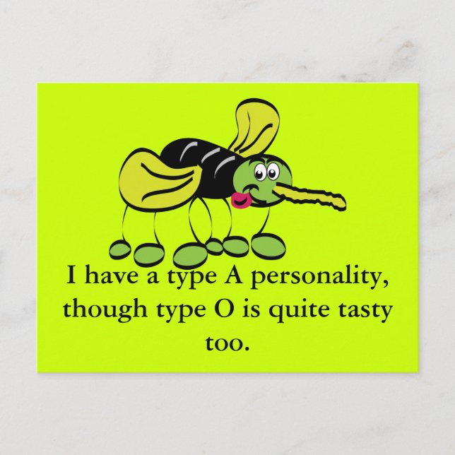 Carte Postale Moustique (Devant)