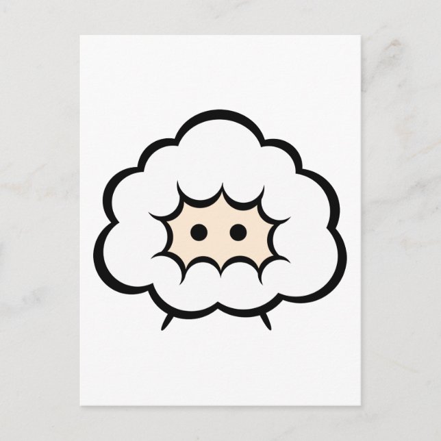 Carte Postale mouton (Devant)