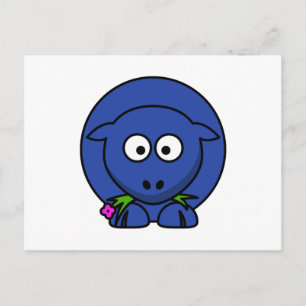 Carte Postale Mouton bleu