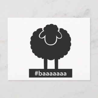 Carte Postale Mouton noir #baaaa