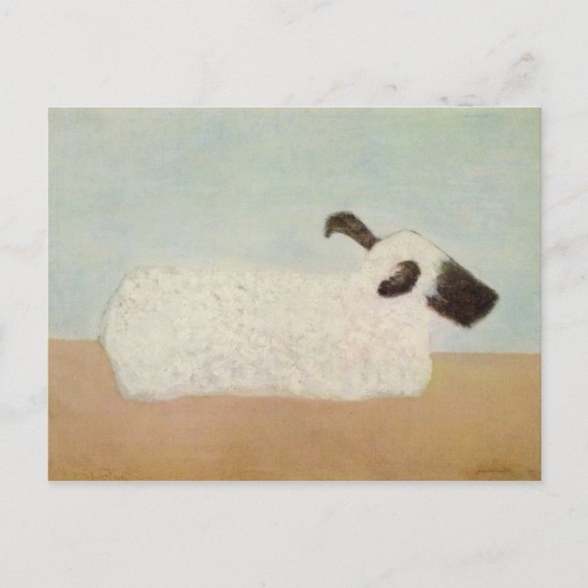 Carte postale Moutons (par Milton Avery) (Devant)