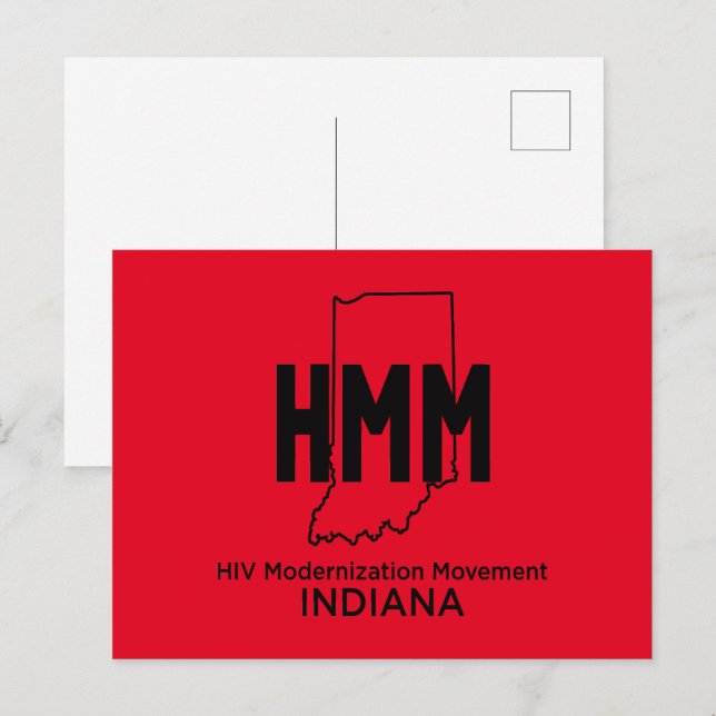 Carte Postale Mouvement de modernisation du VIH Indiana (Devant / Derrière)