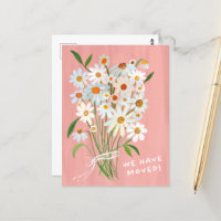 MOUVEMENT FAIRE-PART Cute Daisy Bouquet peint main