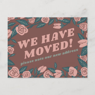 Carte Postale MOUVEMENT FAIRE-PART Vert Rose Cadre personnalisé