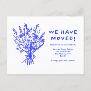 Carte Postale MOUVEMENT Fleur sauvage FAIRE-PART Bouquet mignon