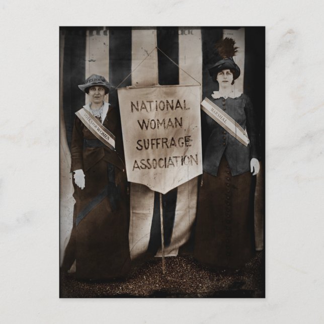 Carte Postale Mouvement pour le suffrage féminin (Devant)