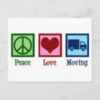 Mover Peace Love Moving Company Camion