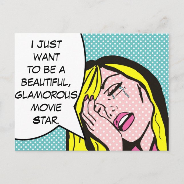 Carte postale Movie Star Pop Art (Devant)
