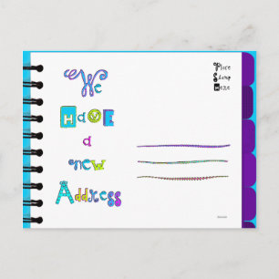 Carte postale Moving Faire-part Address Book 'Z'