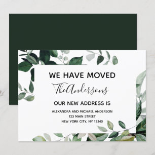 Carte postale Moving Faire-part Eucalyptus Greener