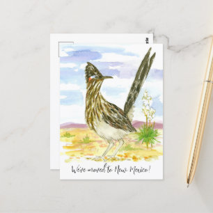 Carte Postale Moving Faire-part Nouveau-Mexique Roadrunner Yucca