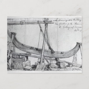 Carte Postale Moving Iron Girders utilisé construire la Hunteria