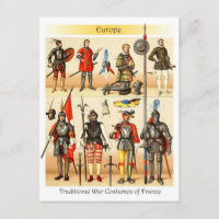 Moyen Age Costumes de guerre traditionnels de Fran