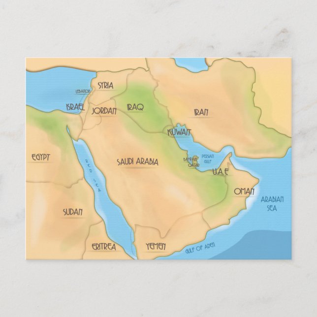 Carte Postale Moyen-Orient (Devant)