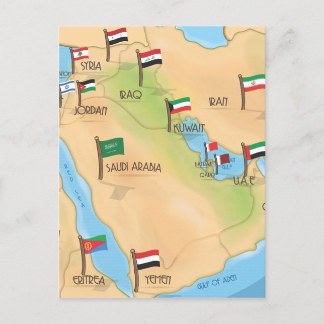 Carte Postale Moyen-Orient (Devant)