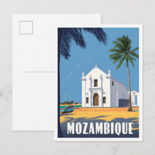 Carte Postale Mozambique Afrique Voyage Vintage 