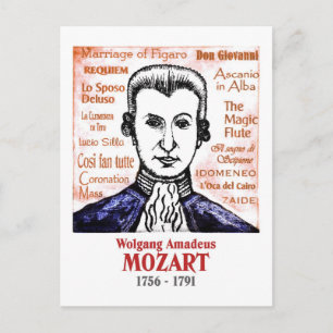 Carte Postale Mozart