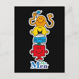 Carte Postale Mr. Men   Les Mr. Men debout