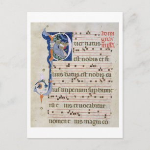 Carte Postale Ms 561 Page avec l'historique "P" initial