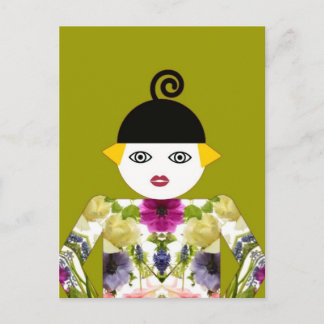 Carte Postale Ms. Martzkin Blooming Postcard © 2012 M. Martz