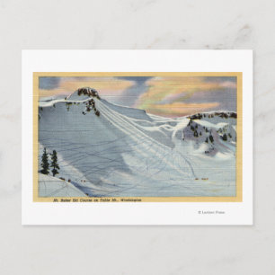Carte Postale Mt. Baker, Washington - Vue du ski de Mt. Baker