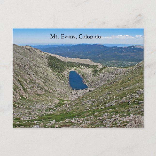 Carte Postale Mt. Evans, Colorado (Devant)